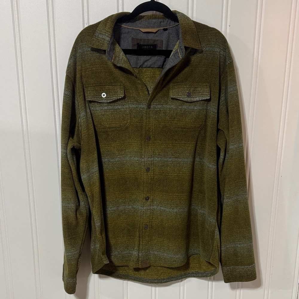 DKOTA Grizzly Bowie Fleece Button Down Shirt size XXL